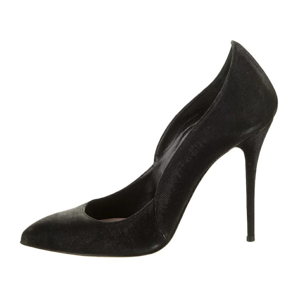 OSCAR DE LA RENTA Glitter Pointed-Toe Pumps - Pre loved​​​